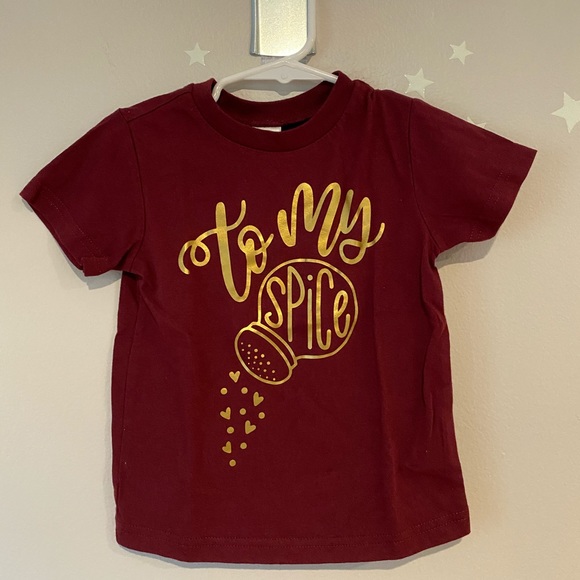 Mommy and me fall matching pumpkin spice shirts small and 2T maroon color - Picture 4 of 13